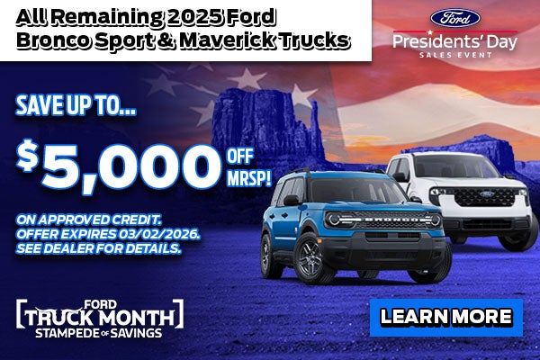 Presidents' Day Sales Event