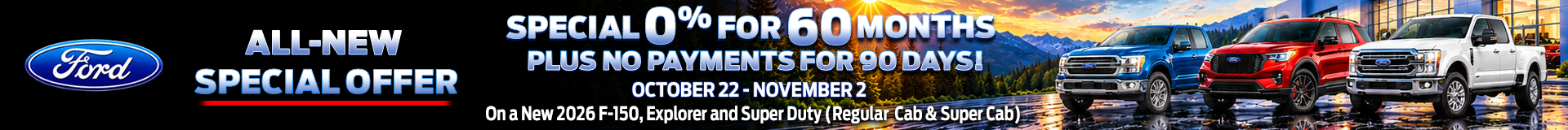 Ford 0% for 60 Months