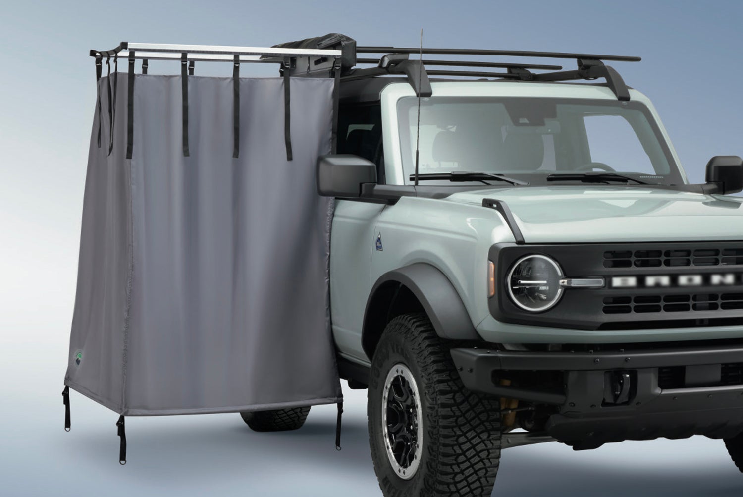 roof rail mounted camping shower