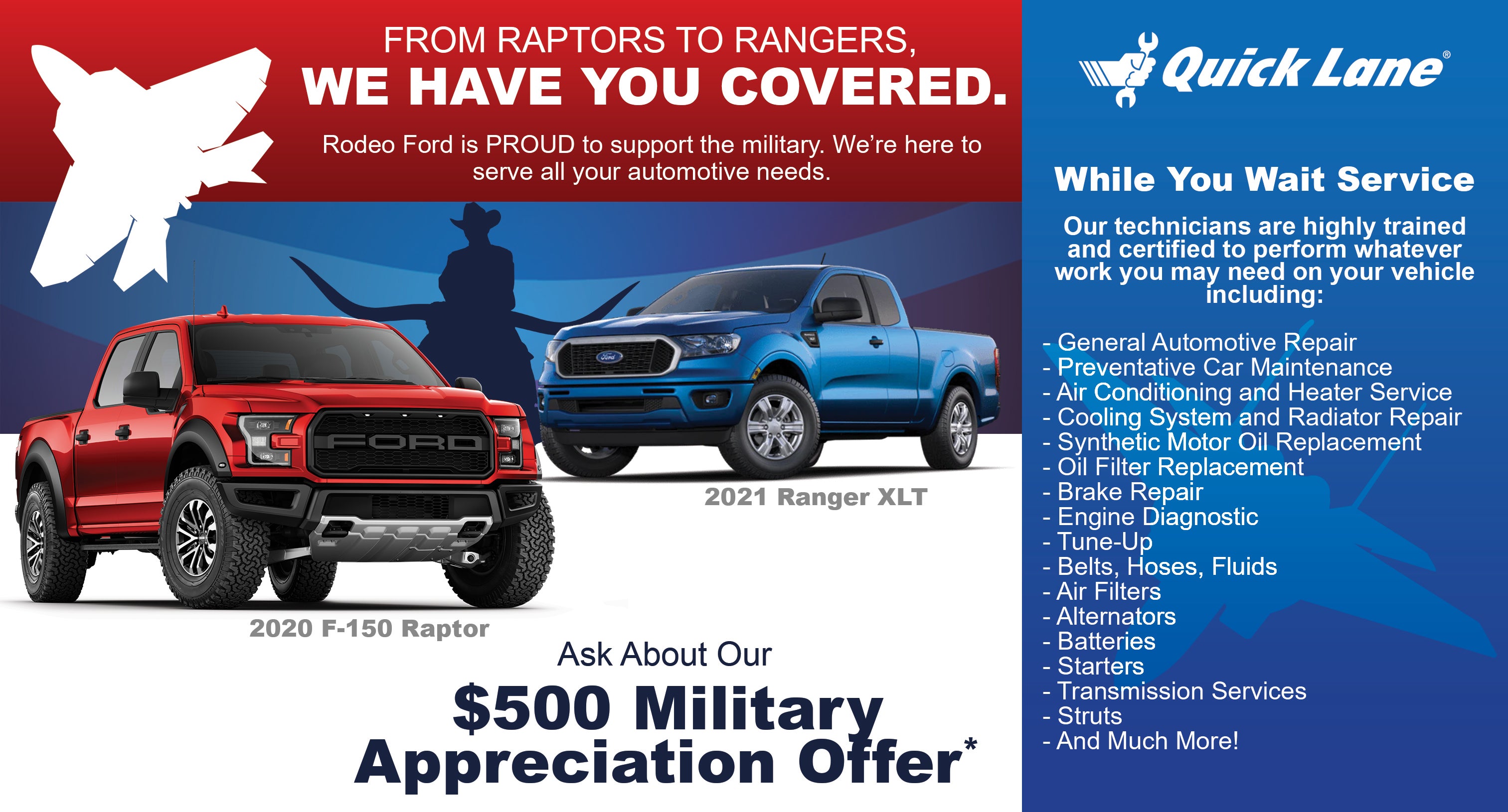 Ford Technician inspecting a car