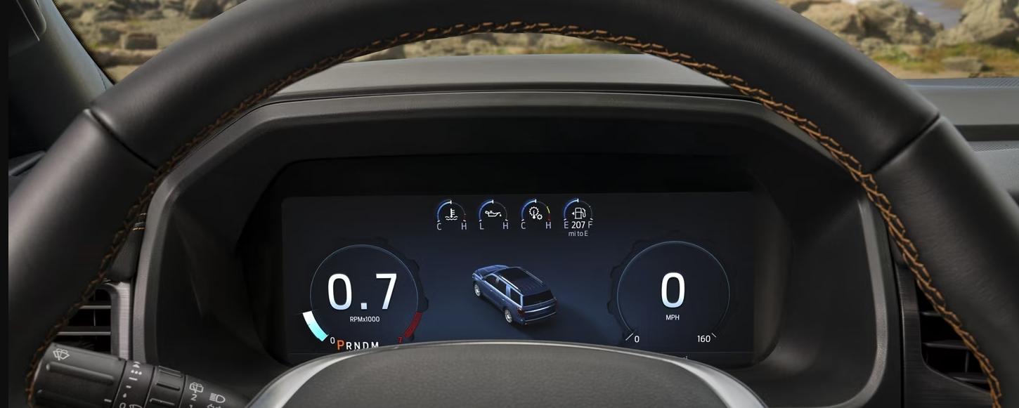 A table comparing the pricing and trims of the 2023 Ford Expedition and 2023 Ford Explorer.