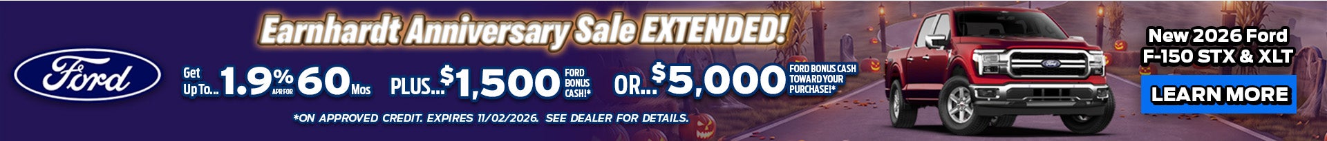 Earnhardt Anniversary Sale Extended