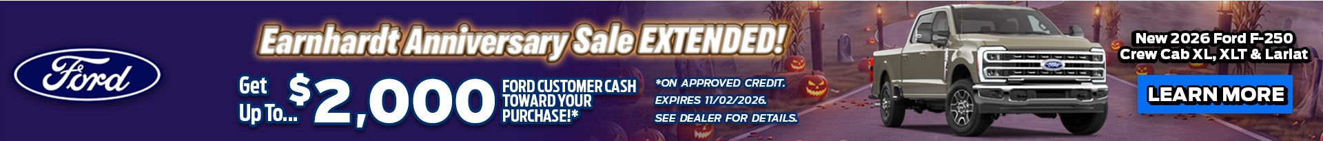 Earnhardt Anniversary Sale Extended