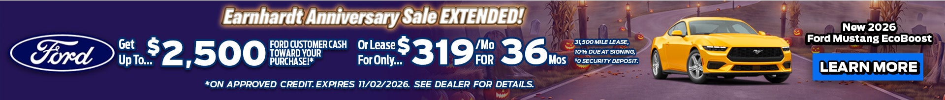 Earnhardt Anniversary Sale Extended