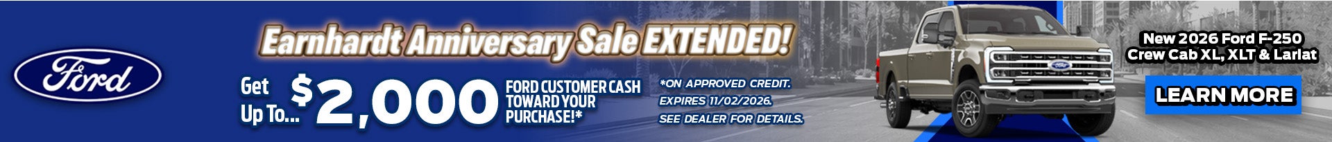 Earnhardt Anniversary Sale Extended