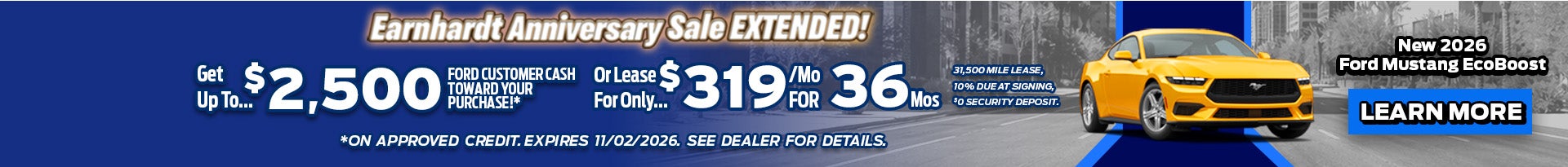 Earnhardt Anniversary Sale Extended