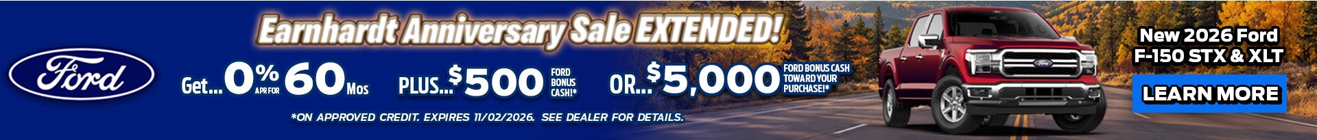 Earnhardt Anniversary Sale Extended