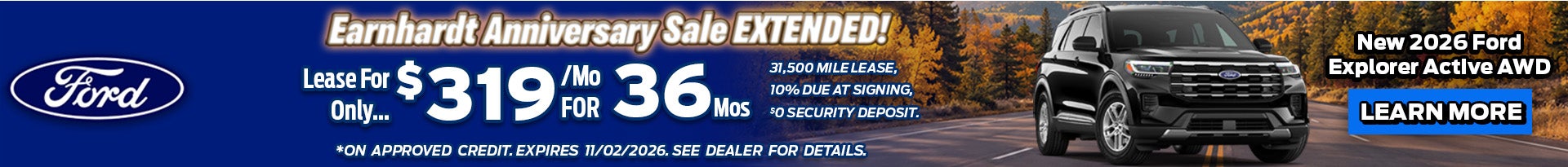 Earnhardt Anniversary Sale Extended