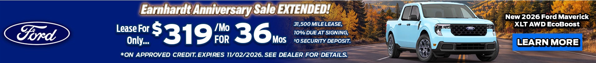Earnhardt Anniversary Sale Extended