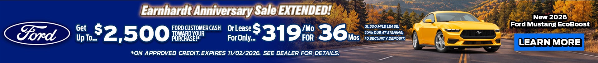 Earnhardt Anniversary Sale Extended